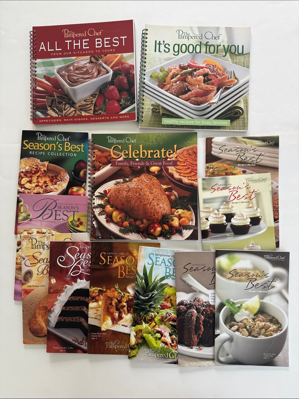 13 Pampered Chef Cookbooks 10 Seasons Best - Celebrate Good For You All The Best
